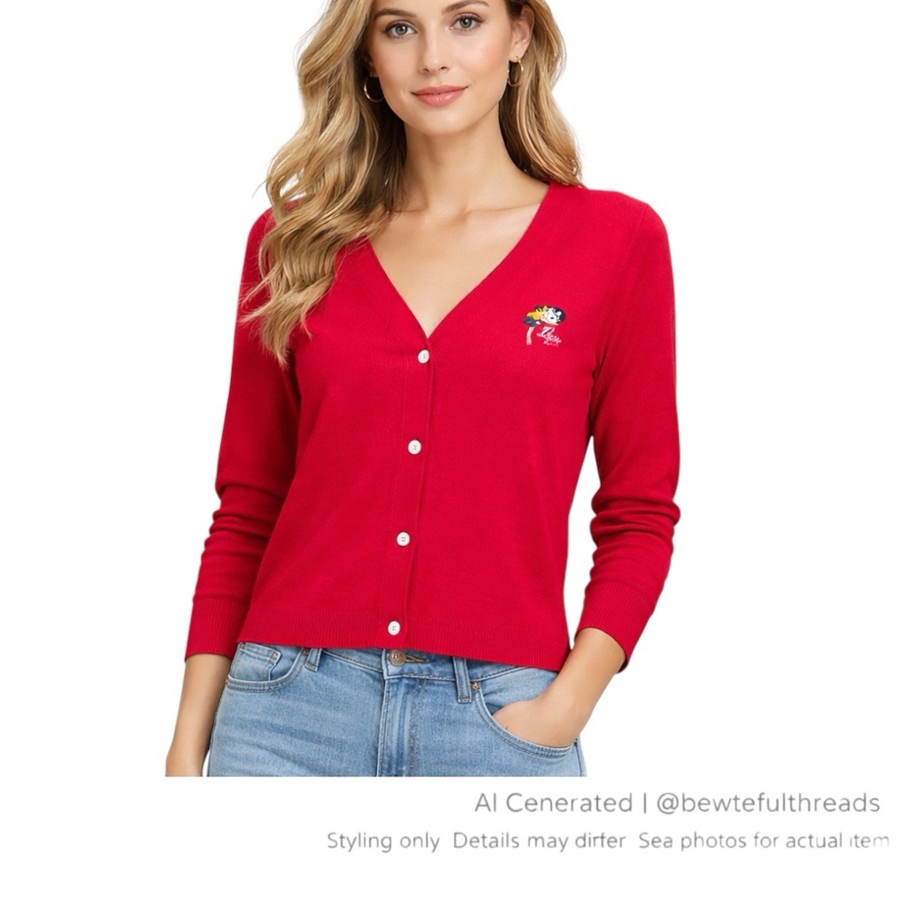 T&C Surf L maroon boxy button up long sleeve jacket embroidered logo vintage